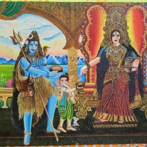 Lord Shiva Family Wall Painting