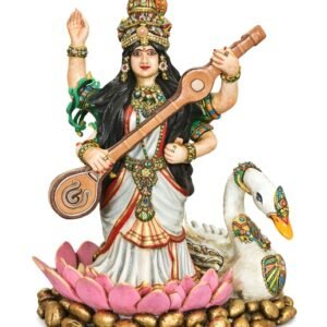 Maa Saraswati Handcrafted Clay Idol