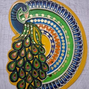Peacock Clay Wall Art